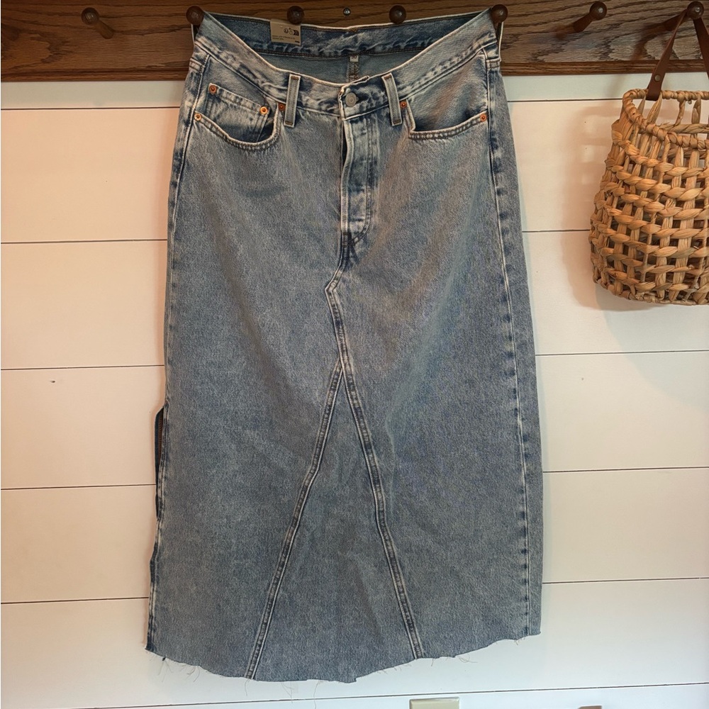 Levi's long jean skirt
